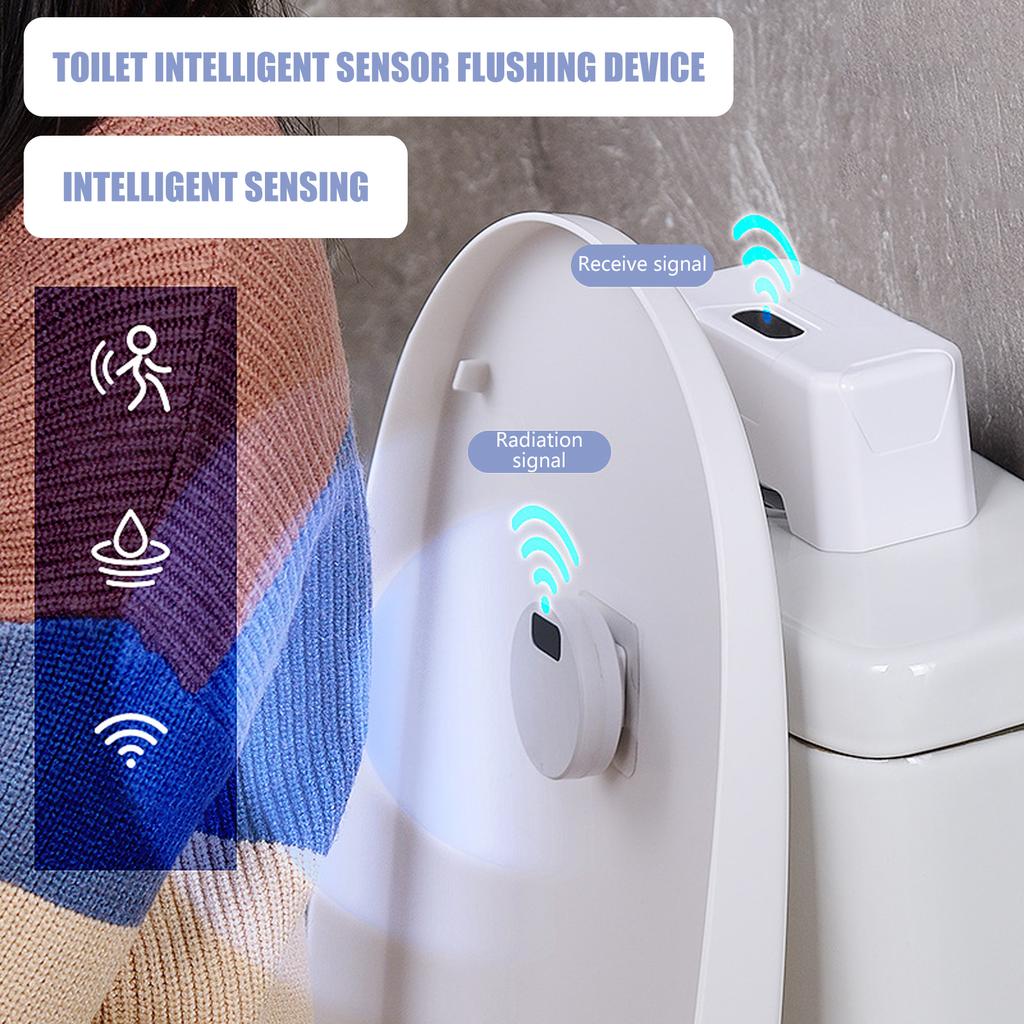 Automatic Infrared Induction Toilet Flusher External Infrared Toilet Flush Button for Easy Installation & Water Saving