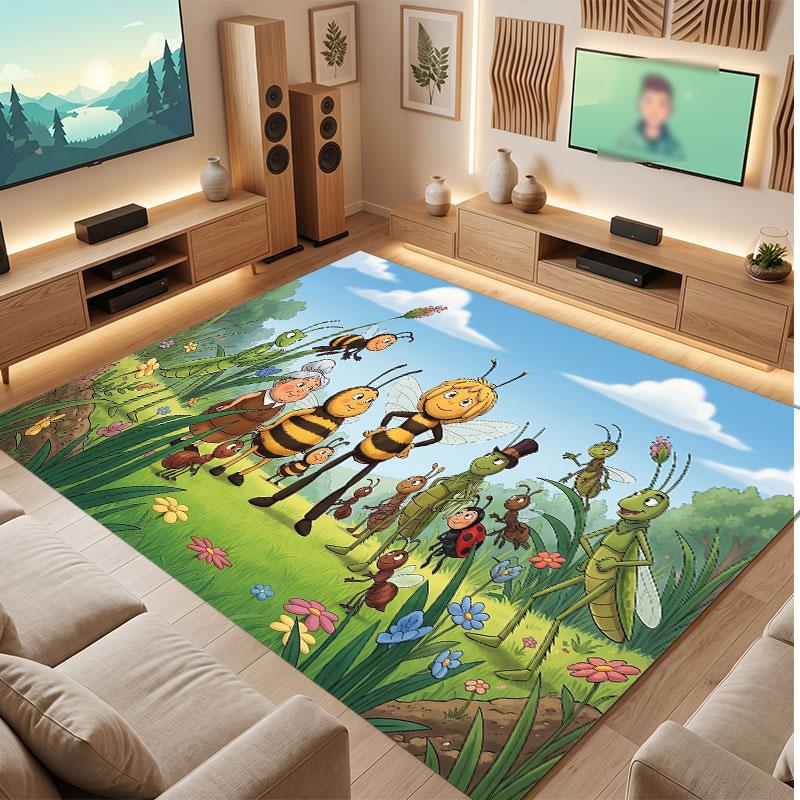 Die Biene Maja Rug Soft Thick Non Slip Floor Carpet for Bedroom Living Room Home Decor