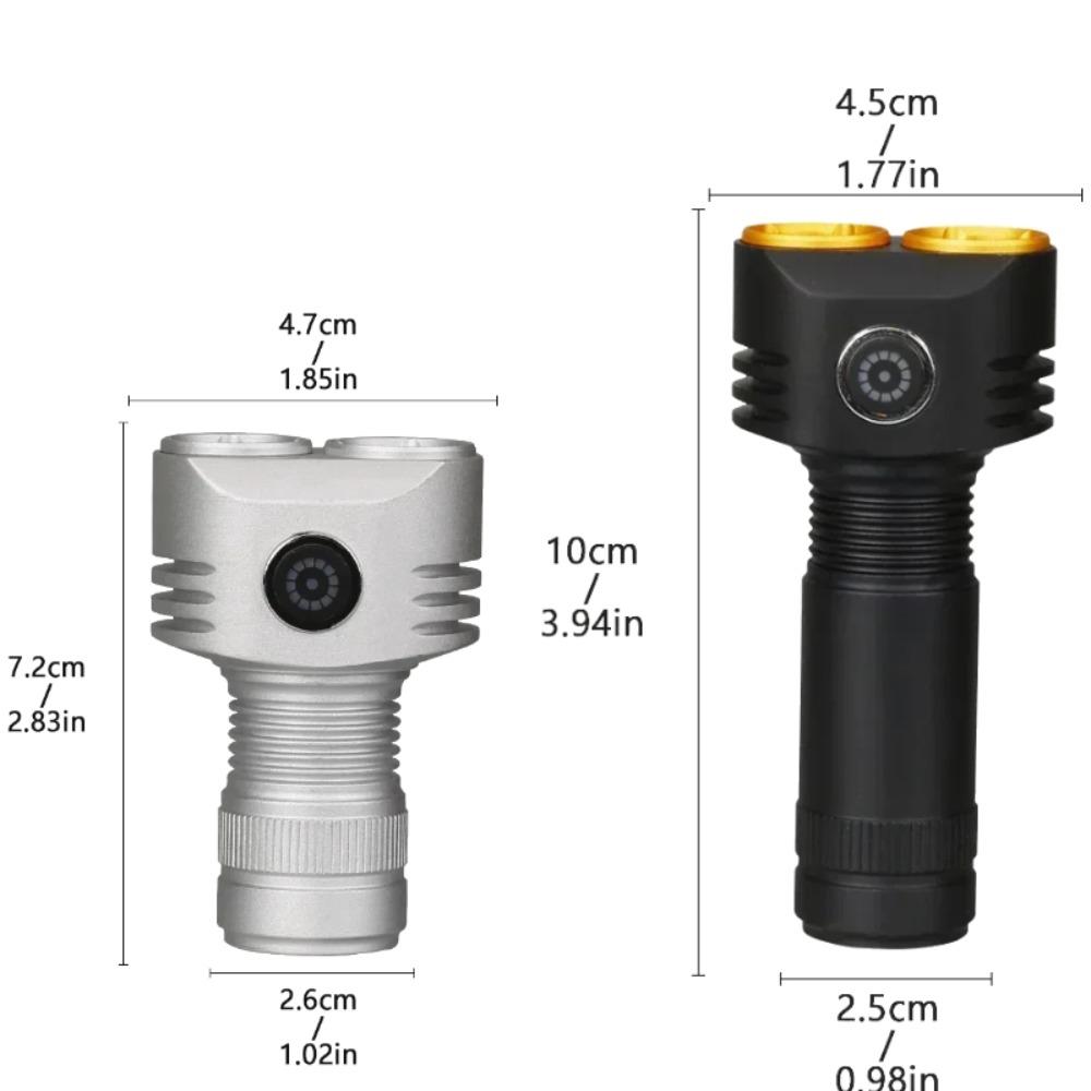 3000LM 6 LED Flashlight 4 Modes USB Rechargeable Torch Super Bright Outdoor Camping Light with Magnetic Emergency Work Lamp