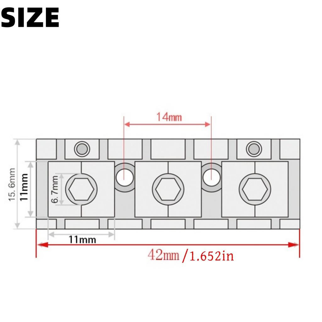 42mm Metal Lock Nut for Floyd Rose Tremolo System, Electric Guitar String Lock Replacement Parts with Screws & Wrench