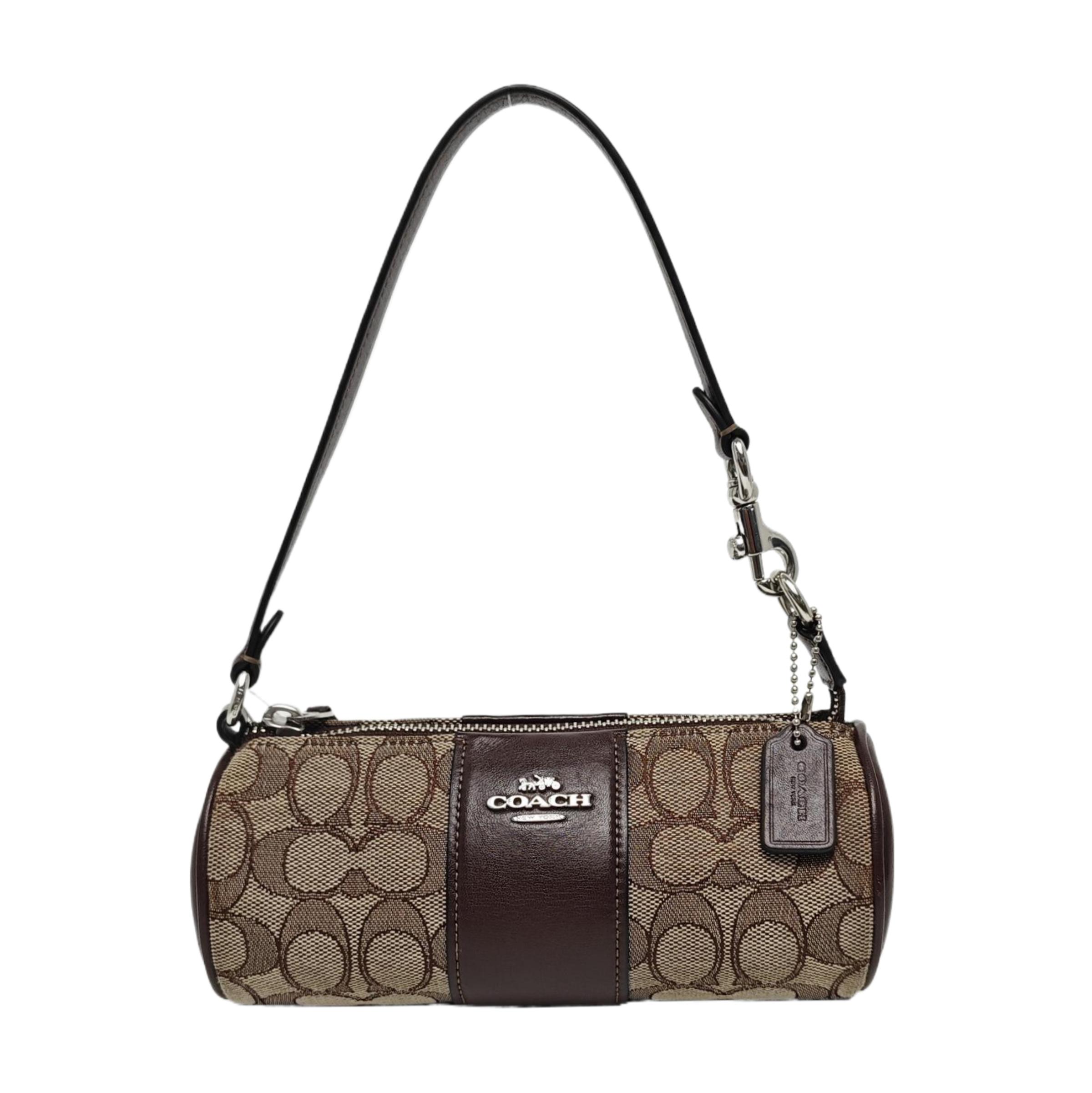 [Pre-Owned] Nolita 20 Classic Monogram Zip Closure Fabric And Leather Cylinder Shoulder Bag Small - Excellent #12WM2VZ ONE SIZE