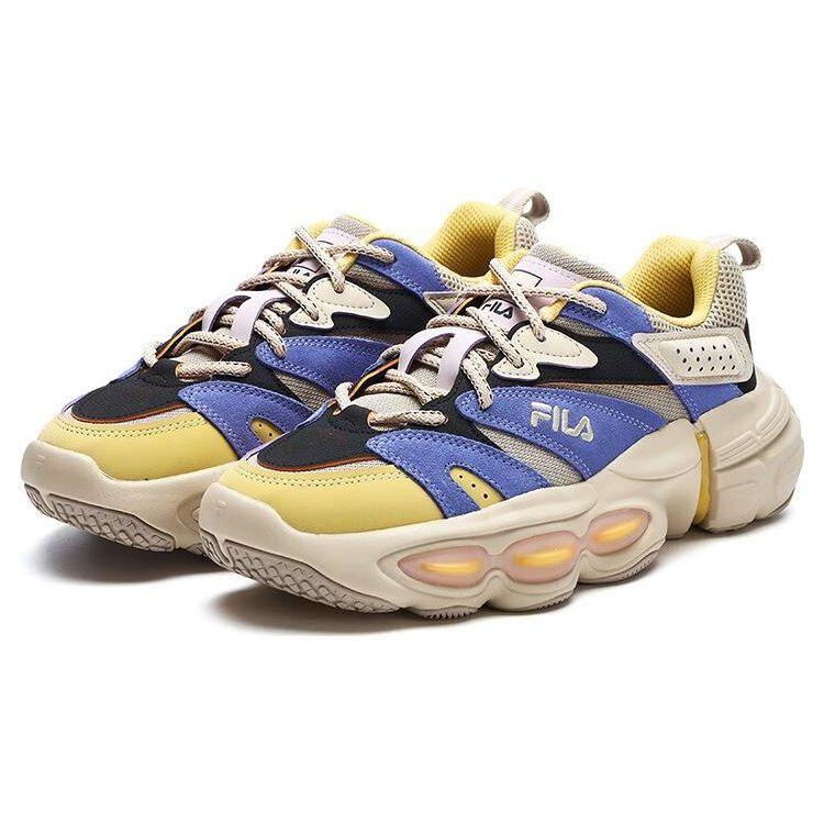 Fila Et Fabric Synthetic Leather Round Toe Lace-Up Sports Low-Top Casual Shoes Women sneakers Pink Black F12W312120FTB
