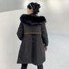 Kaiser Women's Fox Fur Collar Rabbit Fur Lined Parka