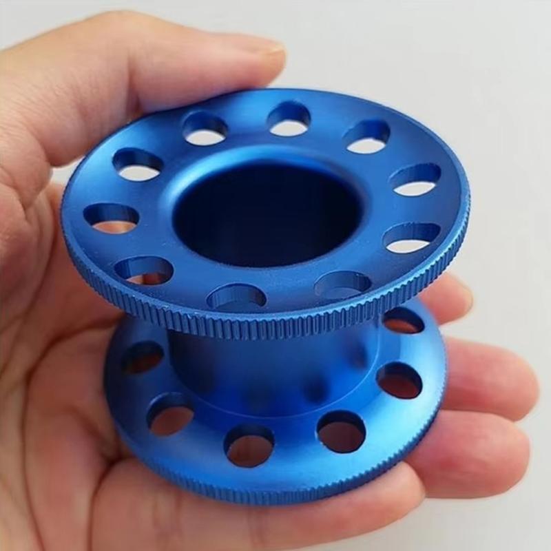 Light Weight Aluminum Alloy Miniature Corrosions Resistant 10 Hole Diving Reel for Diving and Underwater Photography