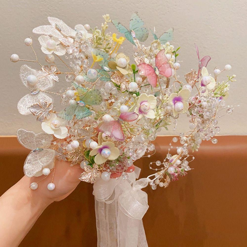 Pearl Princess Headband Forest Child Wreath Beautiful Garland Headdress  Hair Accessories