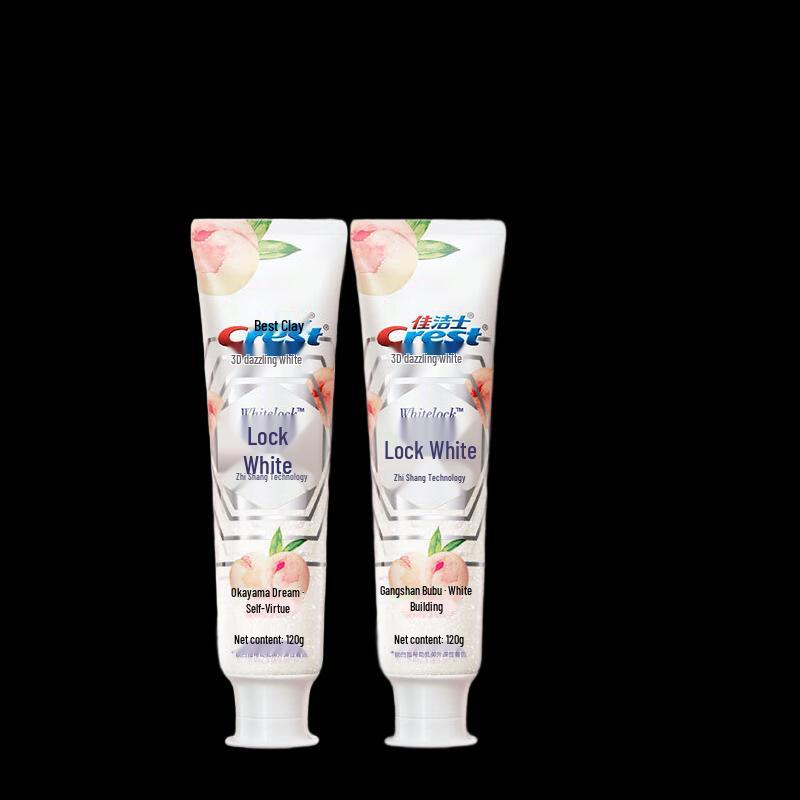 Crest Dual-Color Whitening Toothpaste, Okayama White Peach