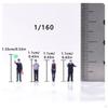 4 Pieces Railway Station Workers 1/160 Size Worker Figurines 3D Printed