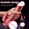 Realistic Dildo Vibrator Telescopic Female Prostate Stimulator Vaginal Masturbator Anal Plug Heated Vibrating Sex Toys For Women