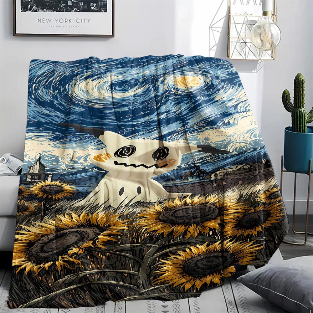 Gengar Print Flannel Blanket,High quality Comfortable for All Seasons,Home Decor,Warmth and Comfort,Perfect for Christmas Gifts