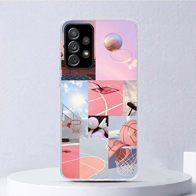Basketball Basket Sports Soft Case For Samsung Galaxy A15 A14 A13 A12 A55 A54 A53 A52 Phone Cover A35 A32 A33 A25 A23 A22 A05S A