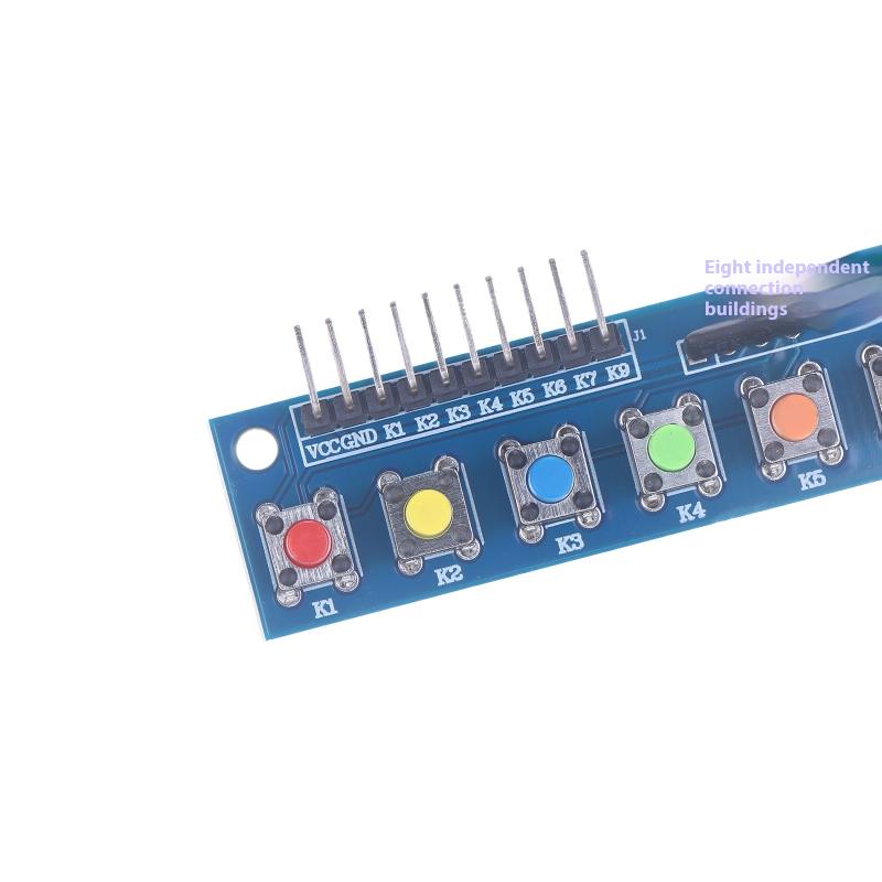8 Nezávislých Tlačidlový Dotykový Modul s LED Indikátorom Klávesnicový Modul Klávesnicový Modul Pre Arduino Arm