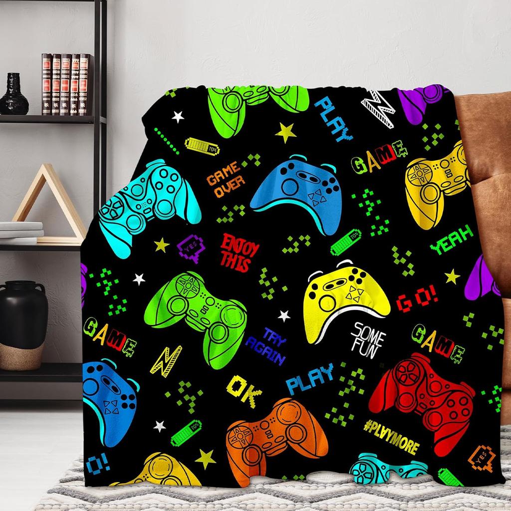 Stylish Space Throw Blanket Lightweight Flannel Throw Classic Space Soft Comfy Plush Blanket For Home Decor Perfect Sofa Office