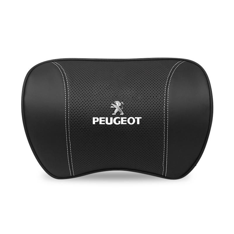 High-end Leather Car Headrest Waist Pillow Interior x Accessories For Peugeot 206 307 308 207 3008 208 407 508 2008 5008 301 406