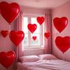 30 red heart-shaped balloons, suitable for birthday, wedding, engagement, Valentine's Day, Thanksgiving, New Year's Eve room decoration.