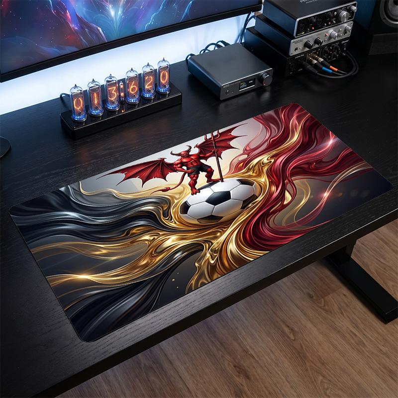 Belgium Football Crest Mouse Pad, Extended Non Slip Rubber Desk Mat for Gaming Office Laptop Fan Gift