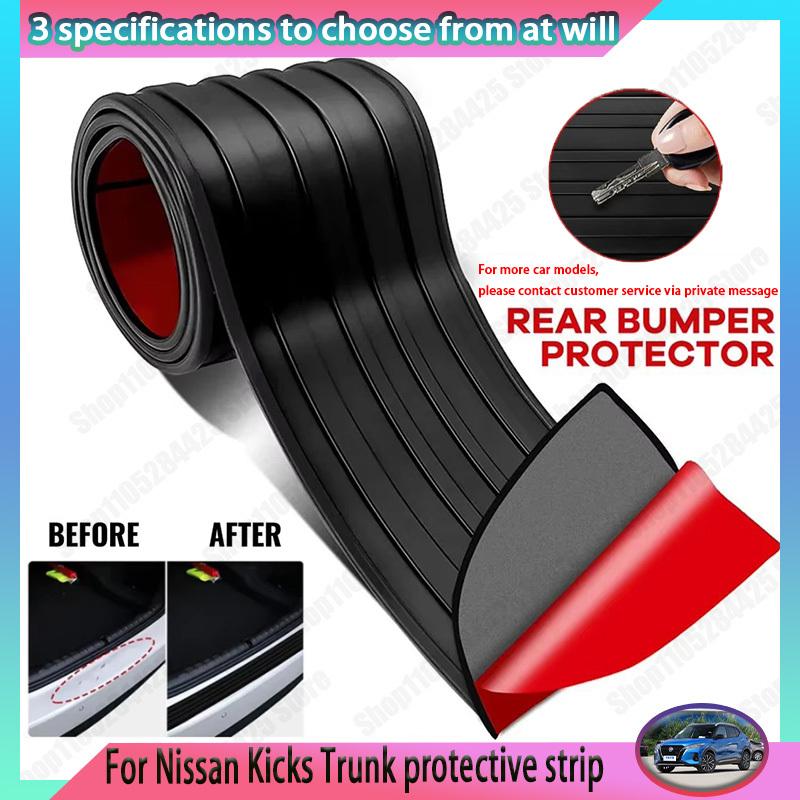 For Nissan Kicks PVC Rubber Protective Strip, Car Trunk Door Sill Protection Sticker Reinforcement Decorative Sticker