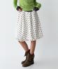The Green Lab Dot Frill Skirt [Ivory]