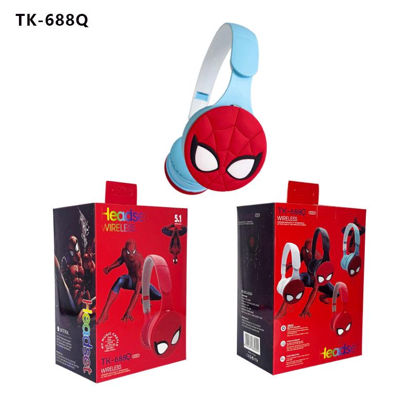 Spider-Man Kids' Foldable Bluetooth Headphones with Stereo Sound