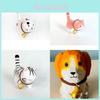 Wooden Handcrafted Carved Cat Figurine Cute Bell Desk Decor For Gifts And Home Office