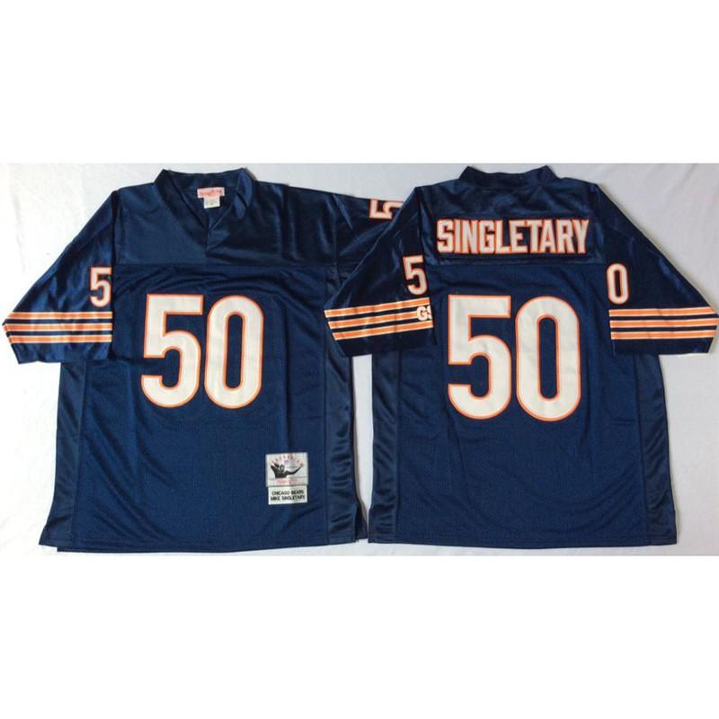 Chicago Bears Retro NFL Football Jersey Men Women Cotton Embroidered Sports Fan Apparel Wear