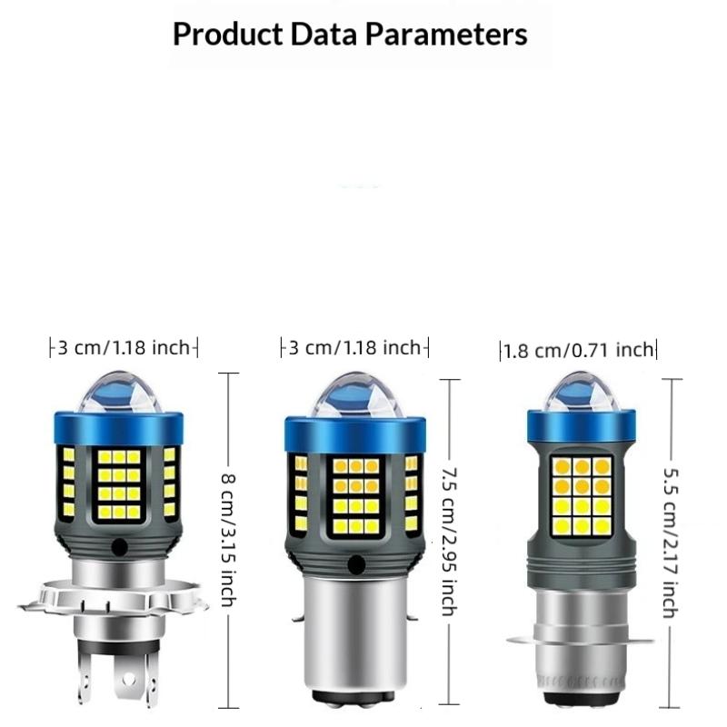 1/2Pcs 120W H4 LED Light For Motorcycle 360° Super Bright Mini Driving Light H4 H6 T19 P15D Headlight