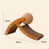Cardboard Lounge Bed, Cat Scratcher with Ball Toy, Furniture Protector, Inclined Scratching Board