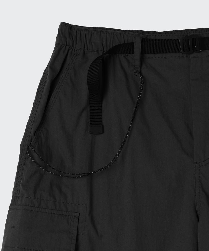 MUSINSA STANDARD [City Leisure] Cn Belted Multi-Pocket Cargo Bermuda Pants [Black]