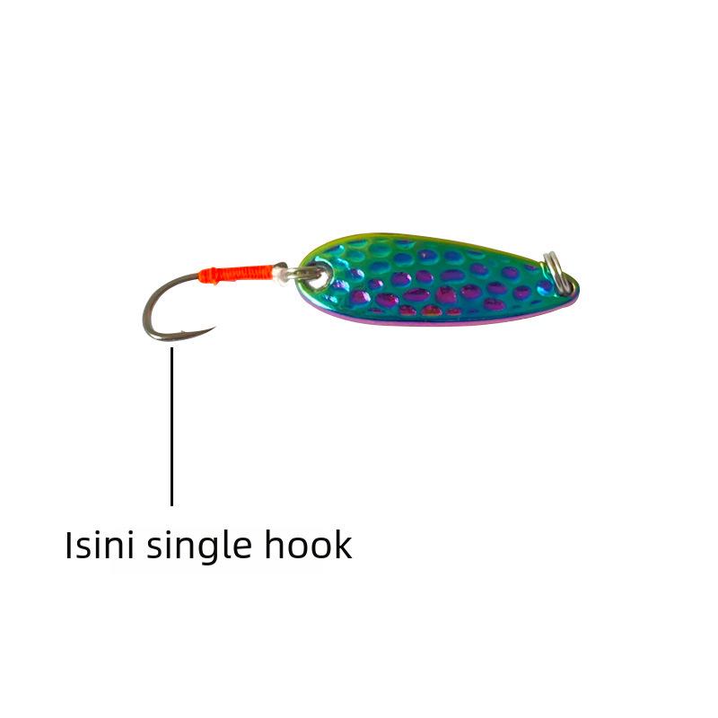 Meteorite Peanut Shell Sequins Tinplate Lure for Freshwater Fishing