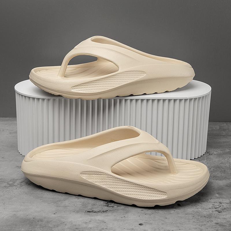2025 foreign trade EVA cool slippers men's fashion casual platform sandals couple flip-flops non-slip beach shoes tide