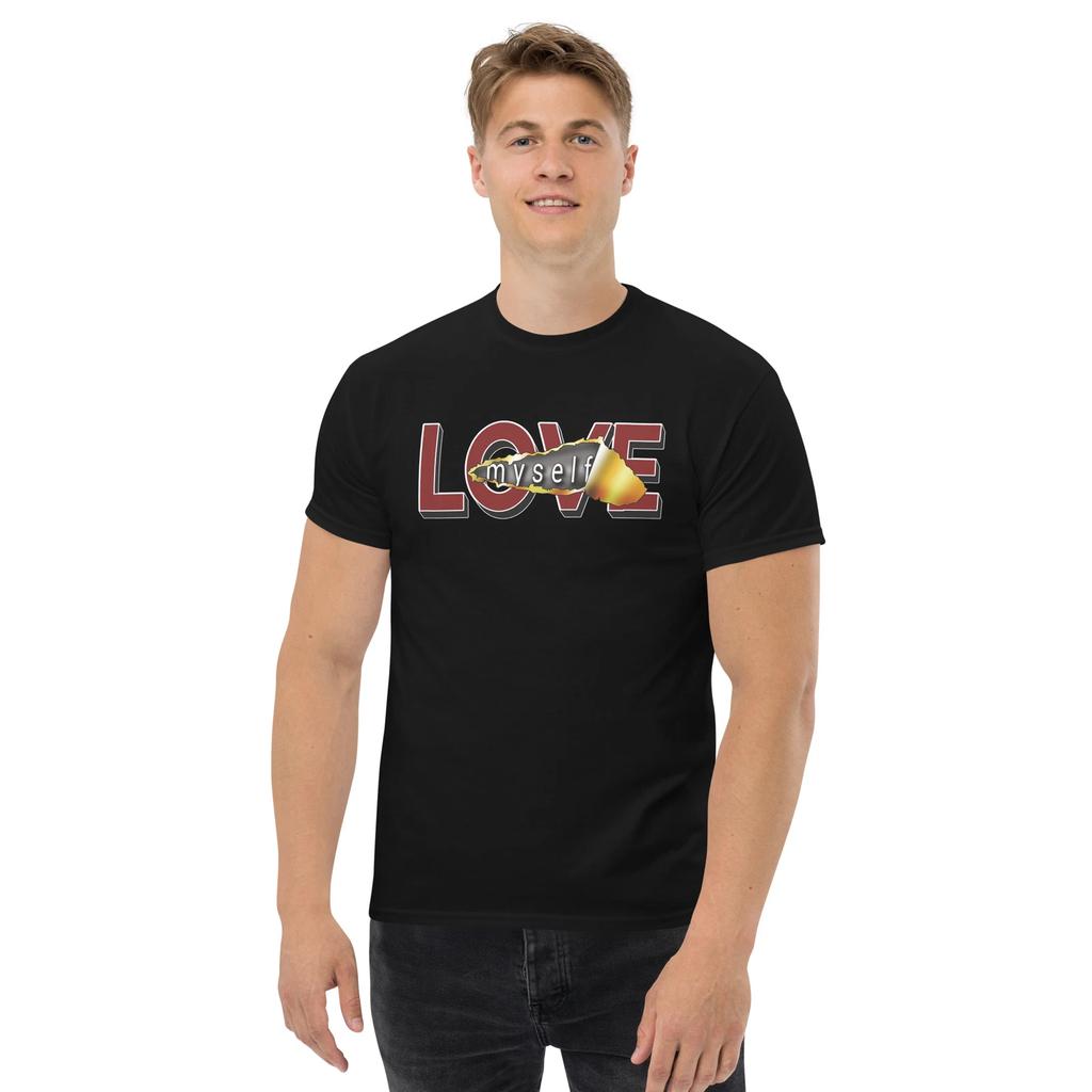 LOVE MYSELF TRENDY AWESOME GRAPHIC T SHIRT Men's classic tee