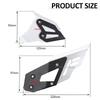 New Black Titanium Left Right Heel Guard Foot Peg Bracket Rear Set Fits For BMW F650GS F700GS F 650 700 GS F800GS F 800 GS ADV