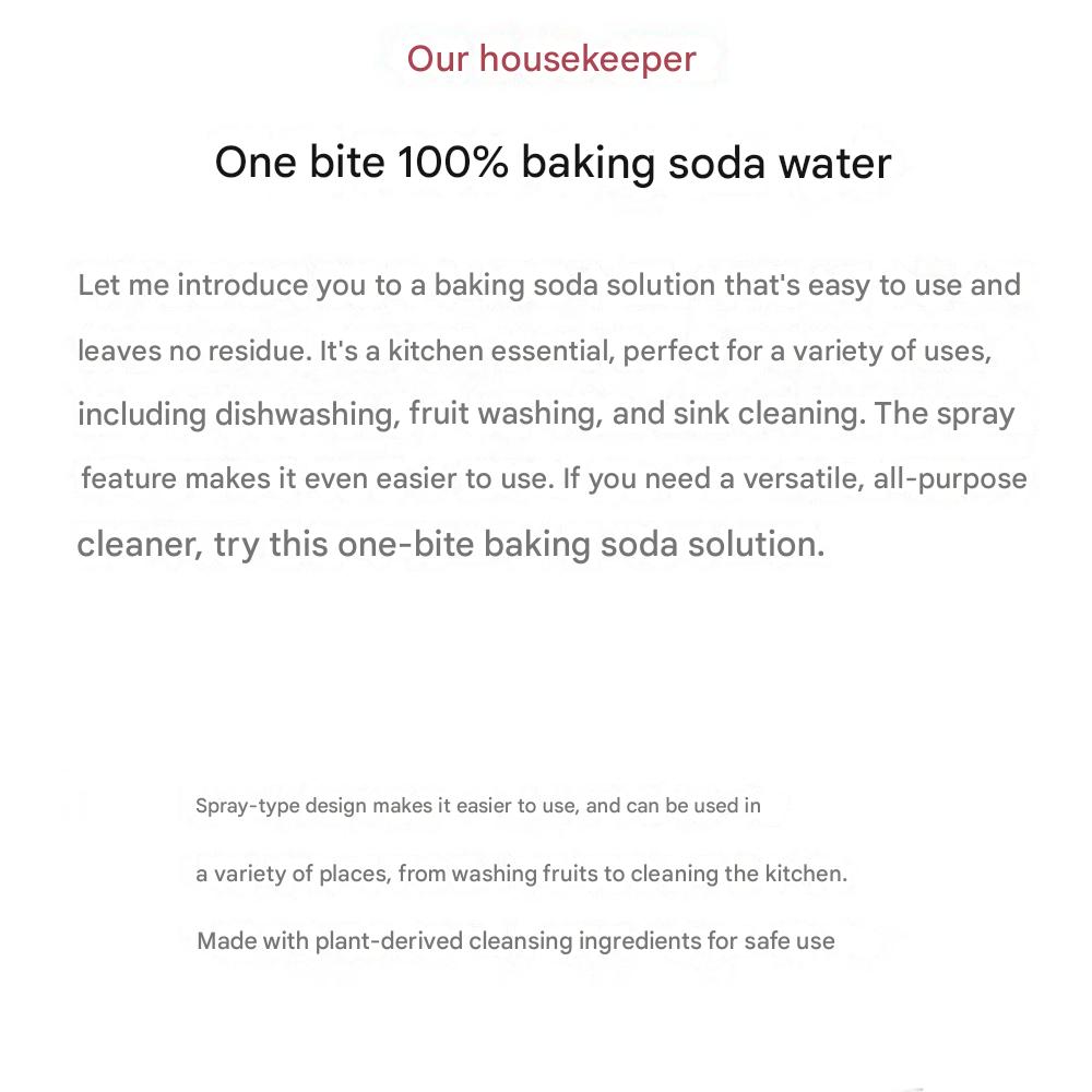 Kitchen Cleaning Essential 100% Baking Soda Soo(Water) 400ml X 2 Bottles