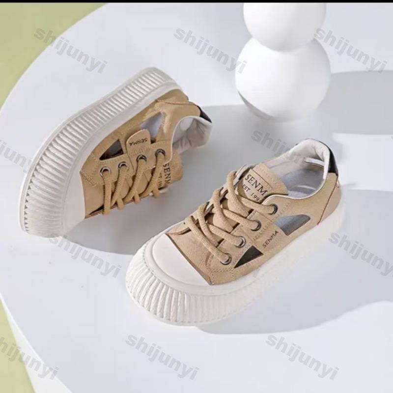 Women's Shoes 2025 Spring Autumn New Fashion Concise Casual Shoes Comfortable Breathable Platforms Sneakers Non Slip Flats
