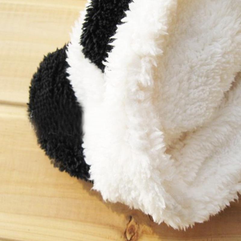 Fashion Winter Panda Hats For Women Bonnet Velvet Ear Warm Winter Cap  Women Cute Cotton Beanie Hat Ears Bonnet Gorras Spring