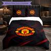 Ložní prádlo s tématem Manchester United 3dílná sada povlaků na přikrývku Dekorační povlečení do pokoje pro teenagery Domácí dekorace