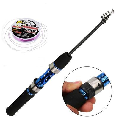 SOUGAYILANG 1Pcs Joran Pancing Teleskopik Portable Untuk Travel Udang Fishing Rod
