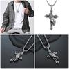Mens Stainless Steel Jesus Christ Face Crucifix Cross Pendant Necklace Fashionable And Religious