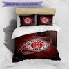 FC St. Pauli Football Printed 3 Pieces Bedding Set, Comfortable Skin Friendly Bedroom Duvet Cover Set