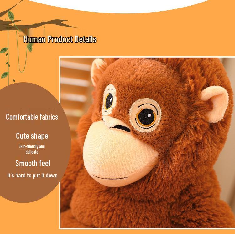 Long-Armed Gorilla Plush Toy - Soothing Monkey Hug Pillow