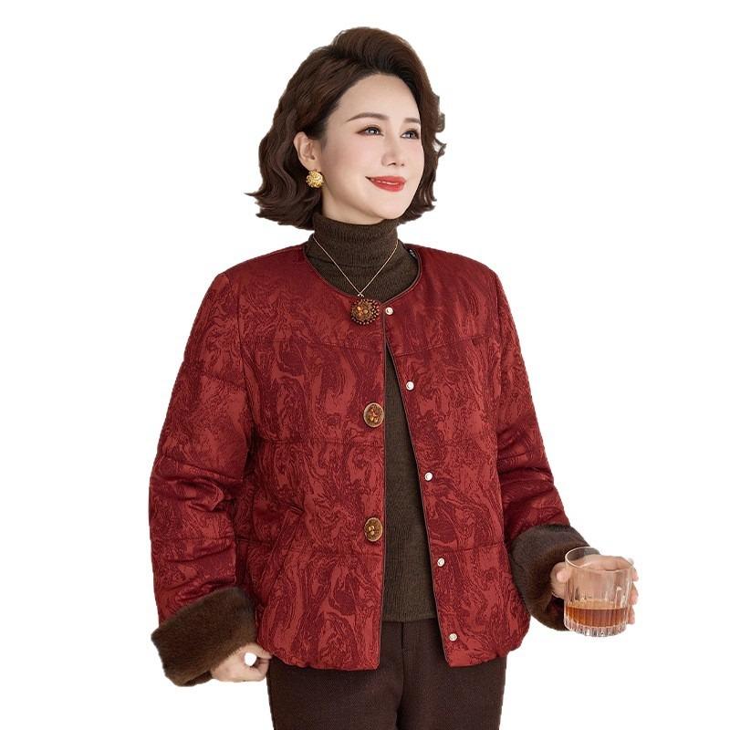 Chinese Padded Jacket Padded Jacket Piled and Thickened New Short High-end Warm Winter Padded Jacket