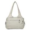 Women's Vintage Leather Shoulder Bag Multi-Zipper Pocket Crossbody Bag with Braided Detail Casual Handbag for  Use for Daily Life and Weekend Outings