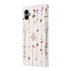 For Samsung Galaxy A07 4G/A06 4G/A06 5G Case RFID Blocking Flower Leather Phone Cover with Wrist Strap