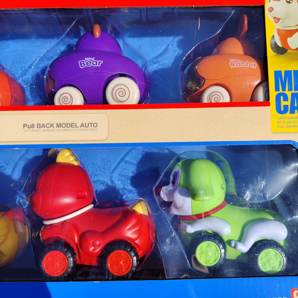 Inertial Cartoon Toy Car Set - 8-Piece Children's Simulation Gift Box
