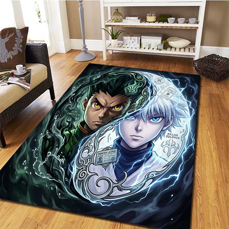 Hunter X Hunter Teppich Teppich für Wohnzimmer Schlafzimmer Zuhause Sofa Dekoration Kinder Spielen Rutschfeste Bodenmatte