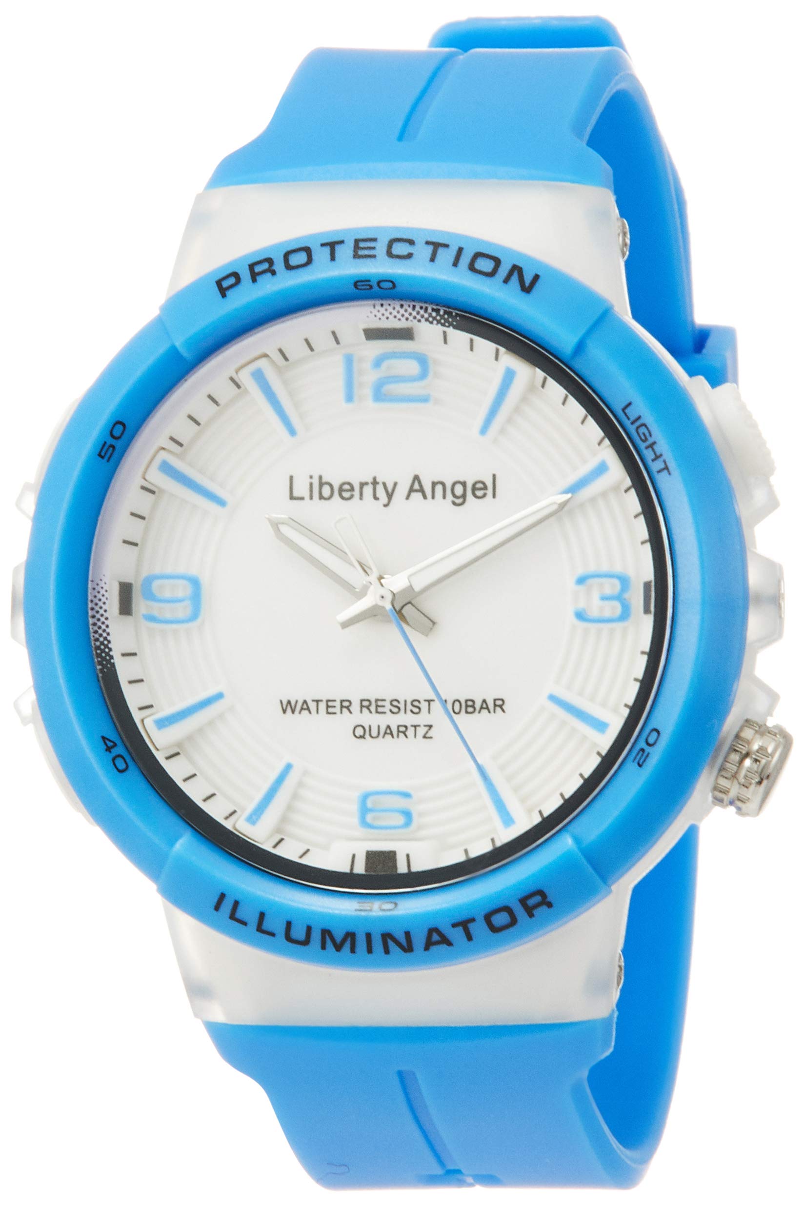 

[Arias] Часы Liberty Angel, аналоговые, водонепроницаемые, со светодиодной подсветкой, уретановый ремешок, ADWW18089-04, женские, синие