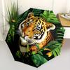 1pc Tiger Jungle Print Automatic Open/Close Umbrella, Ideal Fan Gift for Birthday, Christmas, Trendy Fashion yy250828102