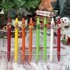 10Pcs Creative Cartoon Multicolor Santa Claus Series Patch Press Ballpoint Pen School Office Supplies Prize Gift Writing Tools Holiday Gift Novelty St