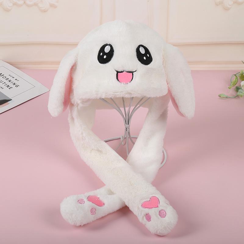 Trendy Korean-Style Bunny Ear Airbag Hat - Cute and Creative, Fashionable for Men and Women, In Stock.