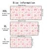 Cute Pink Bow Flower Mouse Pad Large Computer Office Game Table Mat Rubber Antislip Stitched Keyboard Mats 90x40 Xxl Desk Pads