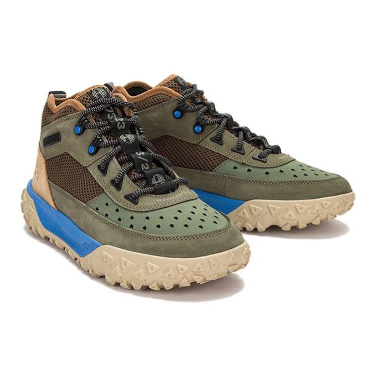 Timberland Náraz pohlcující protiskluzová odolná poloviční výška venkovní funkční obuv pánská obuv hnědá zelená A5TMG